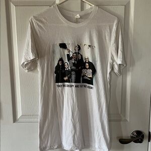 Bella Canvas White Creepy Kooky Graphic Tee “The Adams Family “